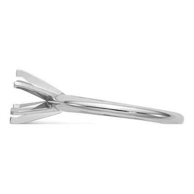 14K White Gold Round Solitaire Ring Mounting – view 3
