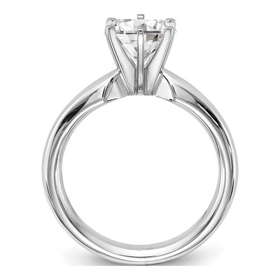 Platinum 6-Prong Comfort-Fit Ring Mounting – view 2