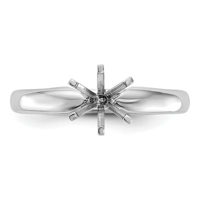 Platinum 6-Prong Comfort-Fit Ring Mounting – view 4
