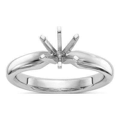 Platinum 6-Prong Comfort-Fit Ring Mounting – view 8