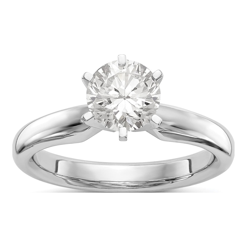 Platinum 6-Prong Comfort-Fit Ring Mounting