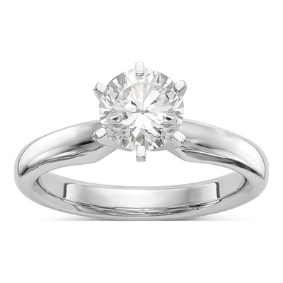 Platinum 6-Prong Comfort-Fit Ring Mounting