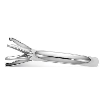 14K White Gold Solitaire 6-Prong Ring Mounting – view 4