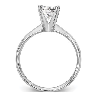 14K White Gold Solitaire Ring Mounting – view 2