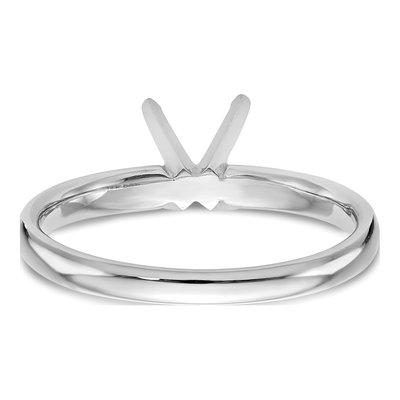 14K White Gold Solitaire Ring Mounting – view 5