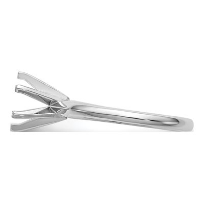 14K White Gold Solitaire Ring Mounting – view 3