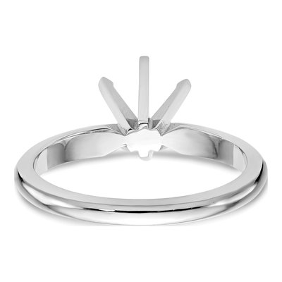 14K White Gold Solitaire Ring Mounting – view 5