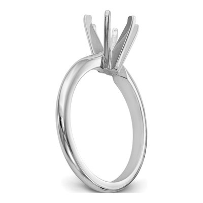 14K White Gold Solitaire Ring Mounting – view 6