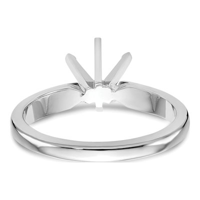 14K White Gold Solitaire Engagement Ring Mounting – view 5