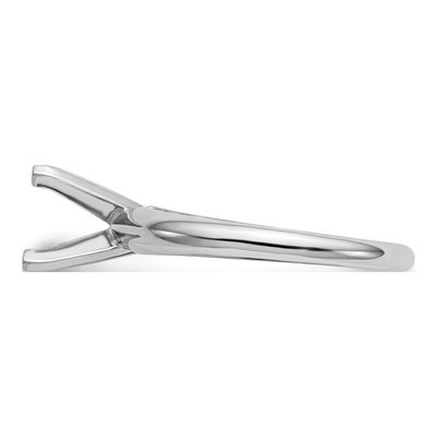 14K White Gold Princess Solitaire Ring Mounting – view 3