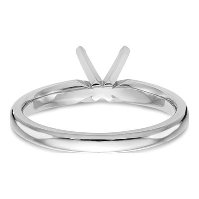 14K White Gold Comfort-Fit Engagement Ring Mounting – view 5