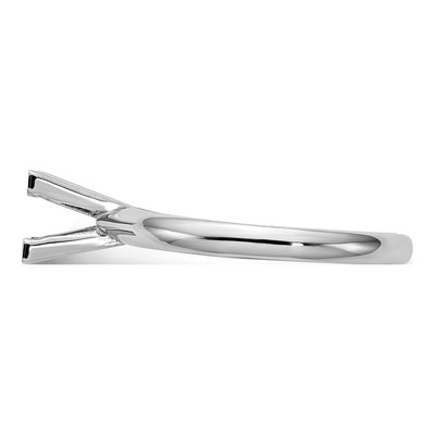 14K White Gold Comfort-Fit Ring Mounting – view 3