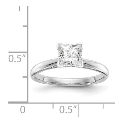 14K White Gold Comfort-Fit Ring Mounting – view 7