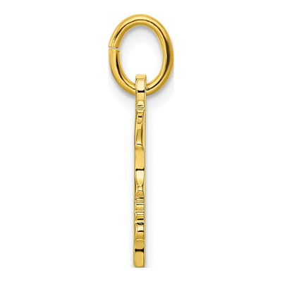 Gold-Plated Engravable Girl Charm – view 3