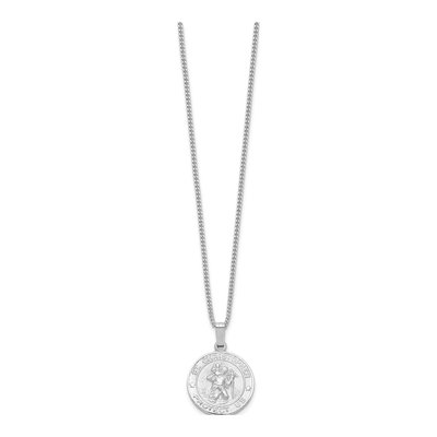 St. Christopher Medal Necklace, 24 in – view 2