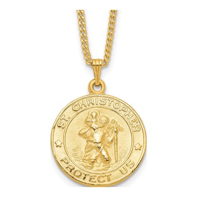 St. Christopher Necklace, 24 in