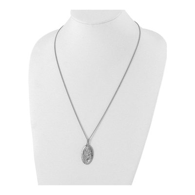 St. Christopher Medal Necklace, 24in – view 3