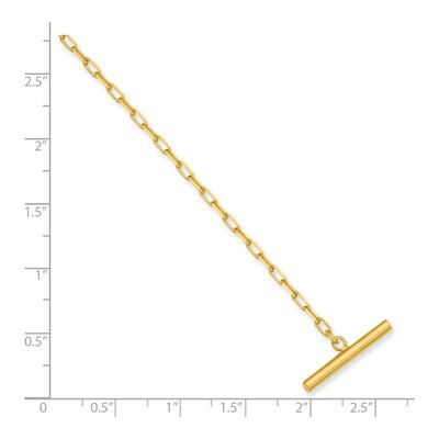 Gold-Plated Cable Link Tie Chain – view 3