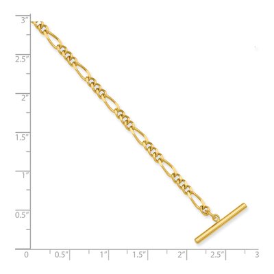 Gold-Plated Figaro Tie Chain – view 3