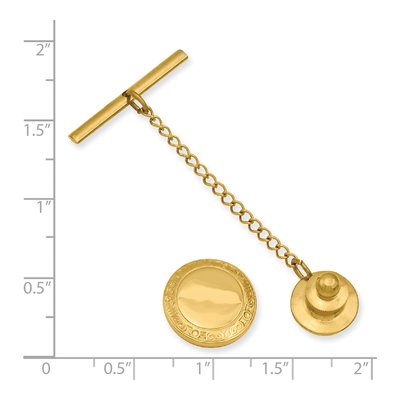 Gold-Plated Engravable Tie Tac – view 3