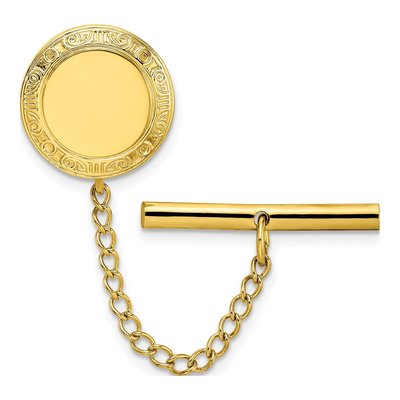 Gold-Plated Engravable Tie Tac