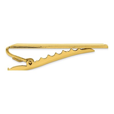Gold-Plated Engravable Tie Bar – view 2