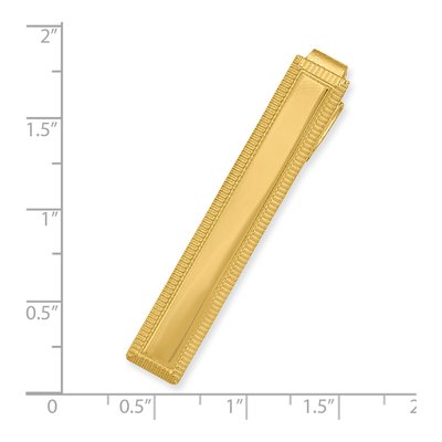 Gold-Plated Engravable Tie Bar – view 3