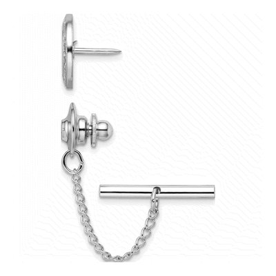 Men's Engravable Round Tie Tac – view 2