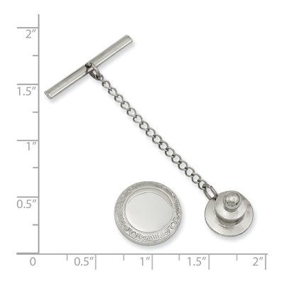 Men's Engravable Round Tie Tac – view 3