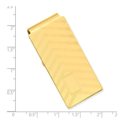 Engravable Chevron Money Clip – view 3