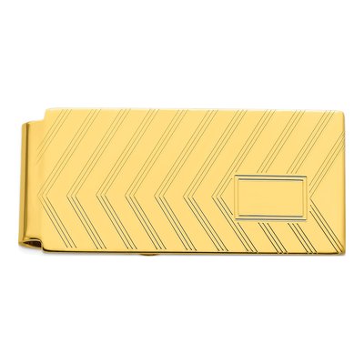 Engravable Chevron Money Clip