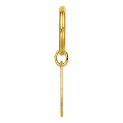 Gold-Plated Cross Key Ring, Engravable – view 2