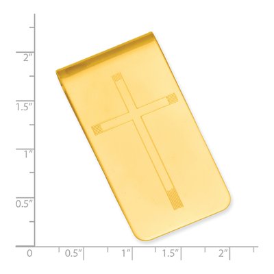 Men's Engraveable Cross Money Clip – view 3