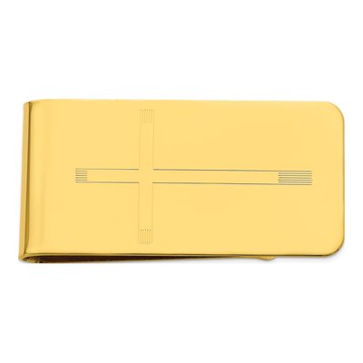 Men's Engraveable Cross Money Clip
