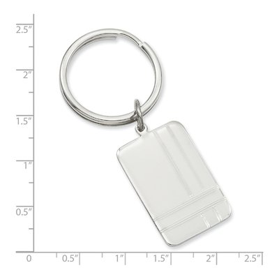 Men's Engravable Criss Cross Key Ring – view 3