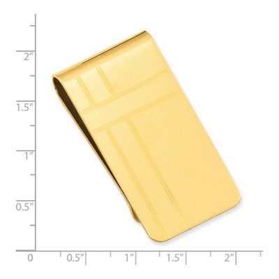 Engravable Gold-Tone Money Clip – view 3