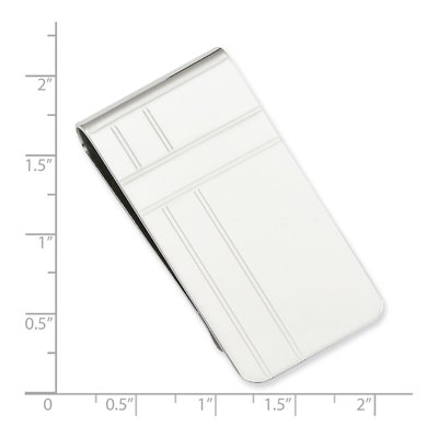 Engravable Criss Cross Money Clip – view 3