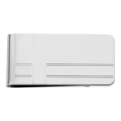 Engravable Criss Cross Money Clip