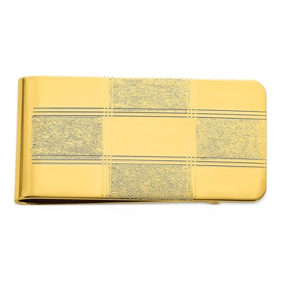 Men's Engravable Gold-Plated Money Clip