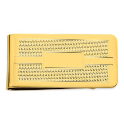 Men's Gold-Plated Engravable Money Clip