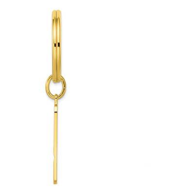 Gold-Plated Satin Key Ring for Men – view 2