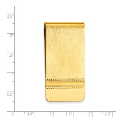 Men's Gold-Plated Satin Money Clip – view 3