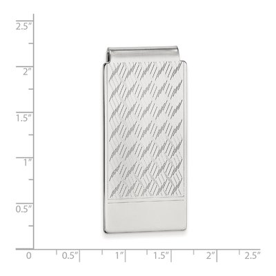 Men's Kelly Waters Rhodium Woven Money Clip – view 3
