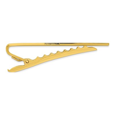 Gold-Plated Chevron Tie Bar – view 2