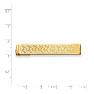 Gold-Plated Chevron Tie Bar – view 3