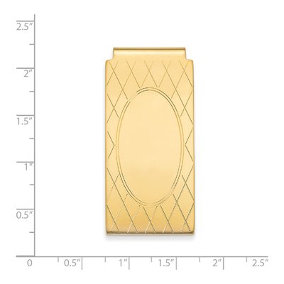 Men's Gold-Plated Engravable Money Clip – view 3