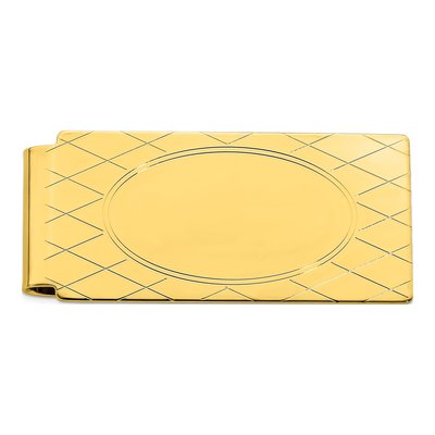 Men's Gold-Plated Engravable Money Clip