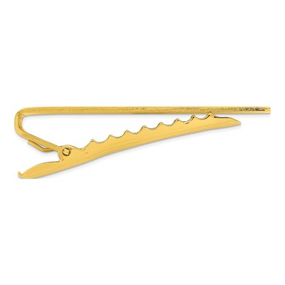 Gold-Plated Criss Cross Tie Bar – view 2