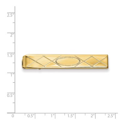 Gold-Plated Criss Cross Tie Bar – view 3