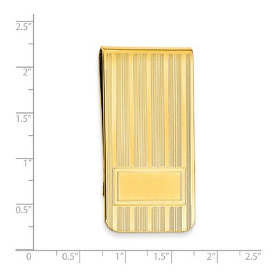 Men's Gold-Tone Engravable Money Clip – view 3